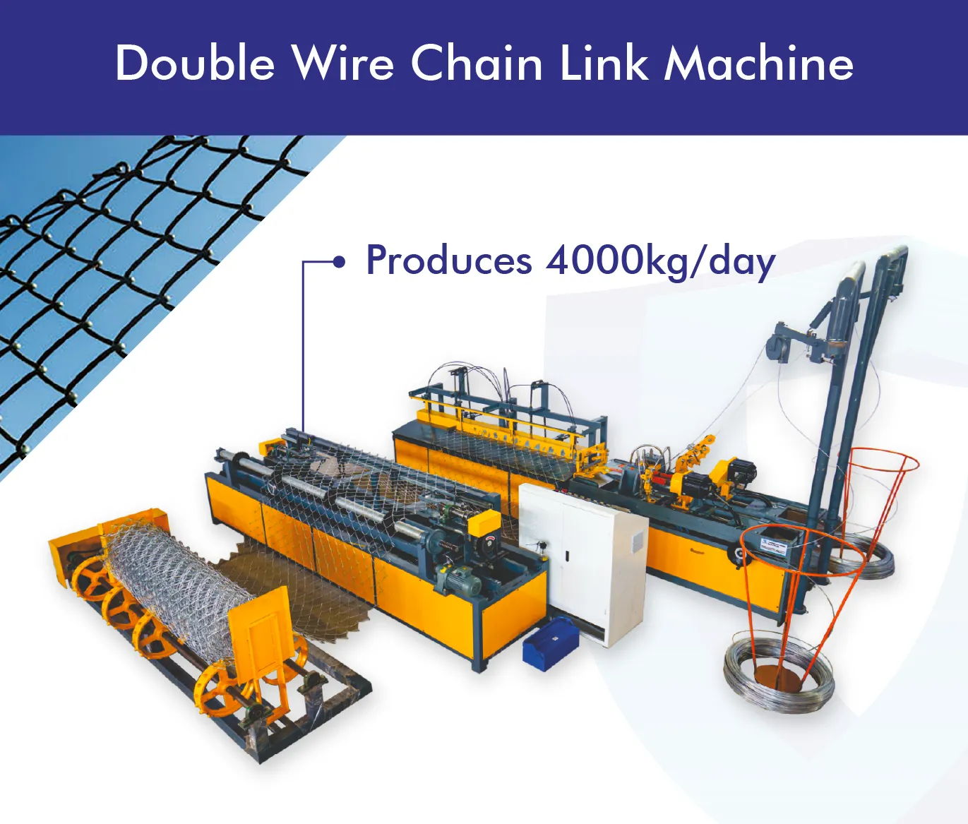 Double-Wire-Chain-Link-Fence-Machine